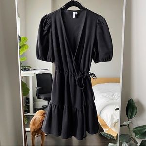 & Other Stories Puff Sleeve Wrap Dress